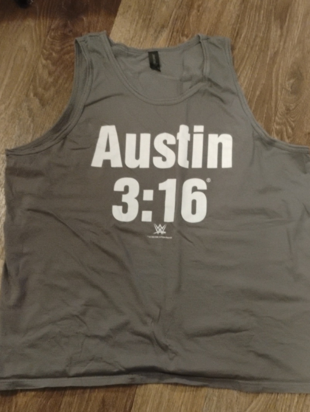 5/$15 Men's 2xl Gildan 100% Cotton WWE Austin 3:16 Gray Tank Top